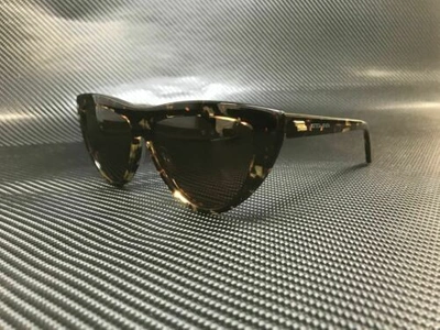 Pre-owned Bottega Veneta Bv1018s 002 Havana Cat Eye 57 Mm Women's Sunglasses