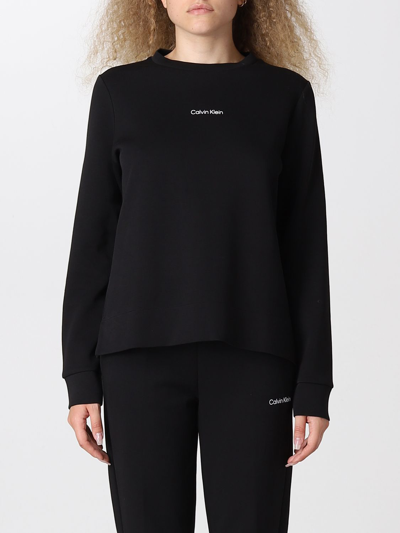 Shop Calvin Klein Sweatshirt  Woman Color Black