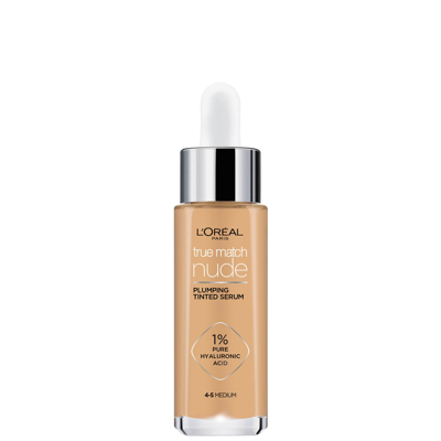L'oréal Paris True Match Nude Plumping Tinted Serum (various Shades) - 4-5 Medium In 4-5 Medium