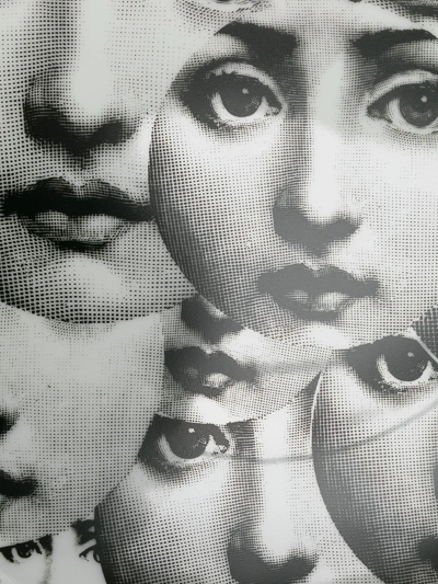 Fornasetti Tema E Variazioni Wall Plate In Black