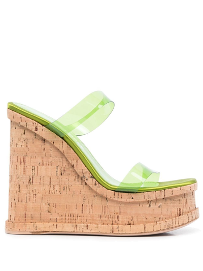 Shop Haus Of Honey Palace 150mm Sandals In Green
