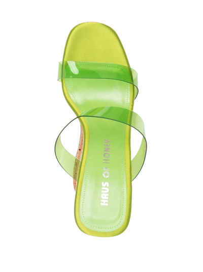Shop Haus Of Honey Palace 150mm Sandals In Green