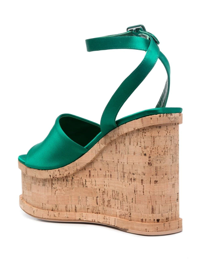 Shop Haus Of Honey Palace 140mm Sandals In Green