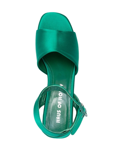 Shop Haus Of Honey Palace 140mm Sandals In Green
