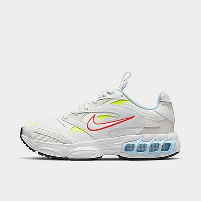 Shop Nike Women's Zoom Air Fire Casual Shoes In Summit White/bright Crimson/volt/summit White