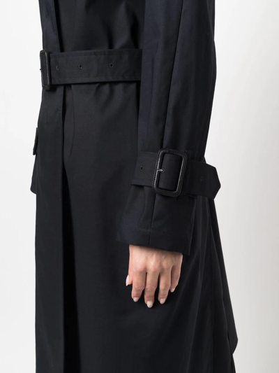 Shop Mackintosh Maili Raintec Cotton Coat In Black