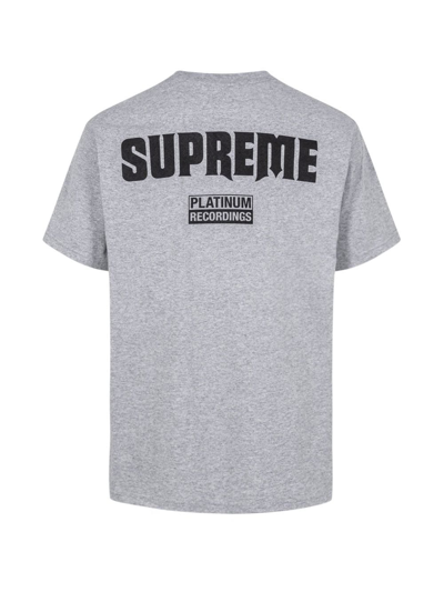 Shop Supreme Still Talking Crew-neck T-shirt In Grey