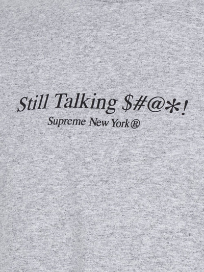 Supreme Still Talking T-shirt In Grey
