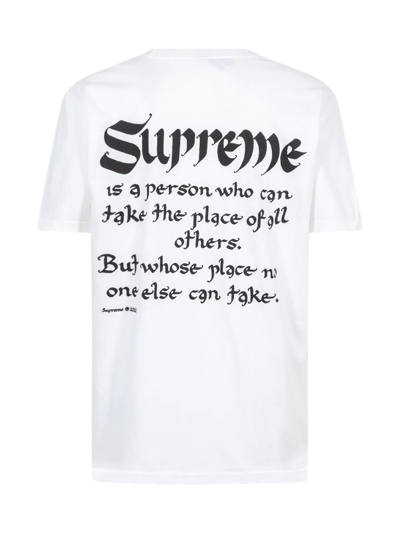 Supreme Person Short-sleeve T-shirt In Weiss