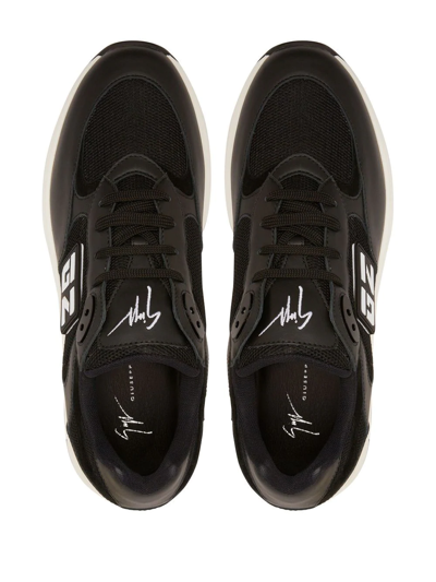 Shop Giuseppe Zanotti Gz Runner Low-top Sneakers In Black