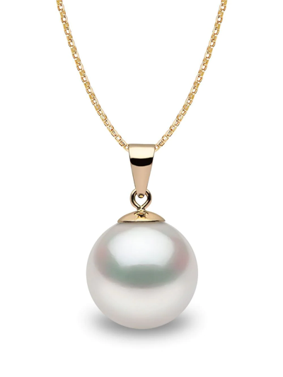 Shop Yoko London 18kt Yellow Gold Classic 11mm South Sea Pearl Pendant Necklace