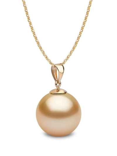 Shop Yoko London 18kt Yellow Gold Classic 11mm South Sea Pearl Pendant Necklace