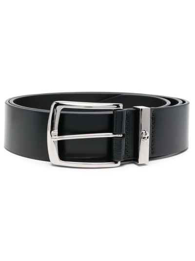 Shop Philipp Plein Buckle-fastening Leather Belt In Schwarz