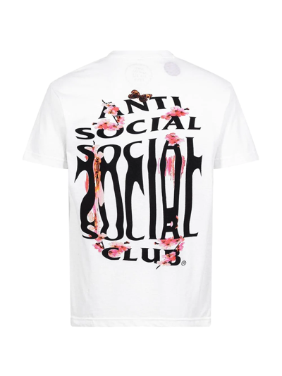 Shop Anti Social Social Club Mind Melt "members Only" Crew Neck T-shirt In White