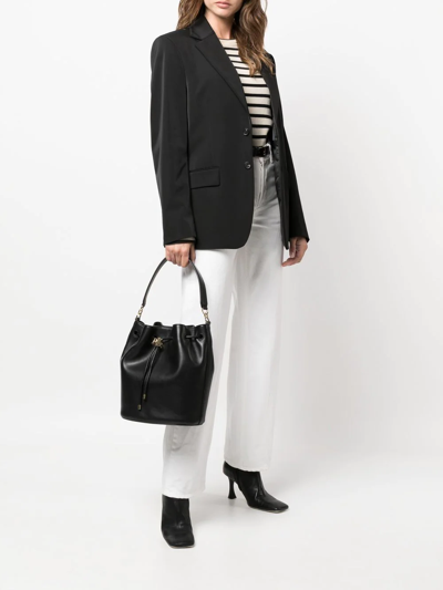 Shop Lauren Ralph Lauren Andie Satchel Bag In Black