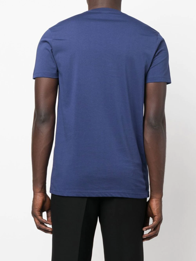Shop Ps By Paul Smith Organic-cotton Logo-patch T-shirt In Blau