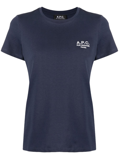 Apc A.p.c. T-shirts And Polos In Blue