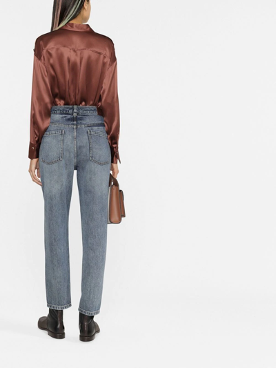 Brunello Cucinelli Monili Chain Detail Shirt In Brown