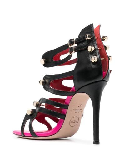 Hardot 100mm Buckled-strap Sandals In Black