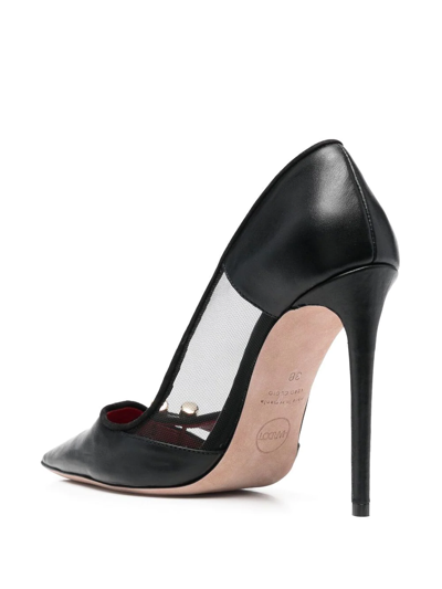 Shop Hardot 110mm Bar-detail Pumps In Black