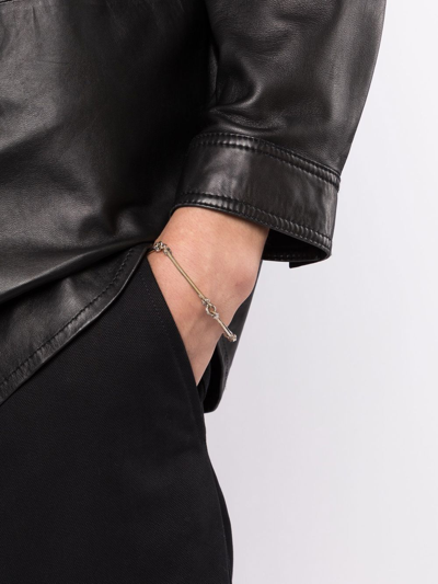 Takahiromiyashita The Soloist Bar-link Chain Bracelet In Silber