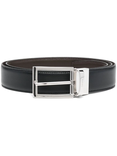 Shop Z Zegna Buckle-fastening Leather Belt In Braun
