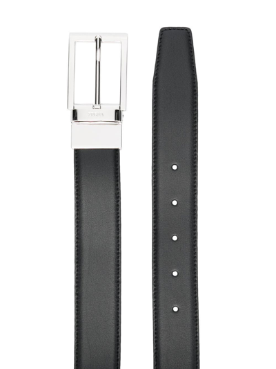 Shop Z Zegna Buckle-fastening Leather Belt In Braun