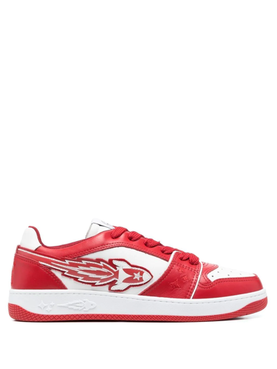Enterprise Japan Rocket 3d Low-top Leather Sneakers In Rot