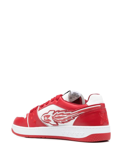 Enterprise Japan Rocket 3d Low-top Leather Sneakers In Rot