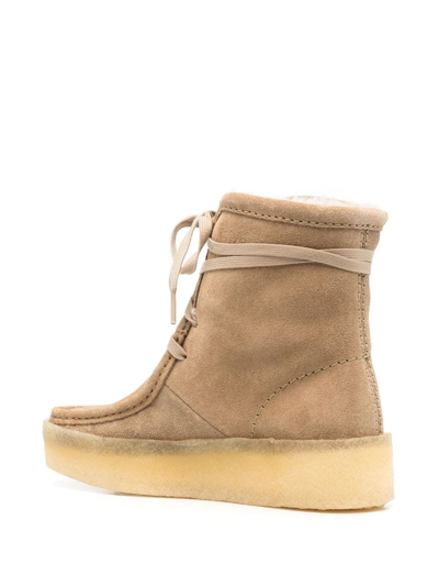 Shop Clarks Originals Lace-up Ankle Boots In Nude