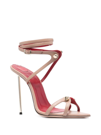 Shop Hardot Her Heeled Sandals In Nude