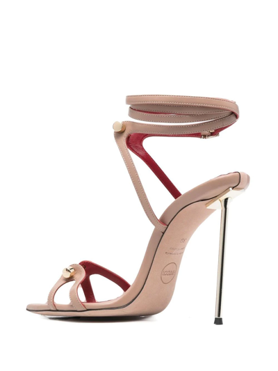 Shop Hardot Her Heeled Sandals In Nude