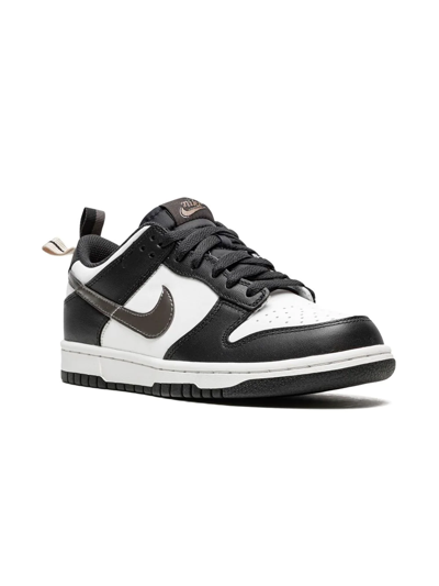 Shop Nike Dunk Low "black/white/metallic" Sneakers