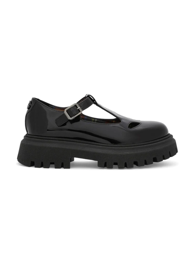 Shop Dolce & Gabbana Patent Leather Mary Jane Shoes In Black