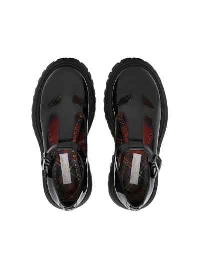 Shop Dolce & Gabbana Patent Leather Mary Jane Shoes In Black