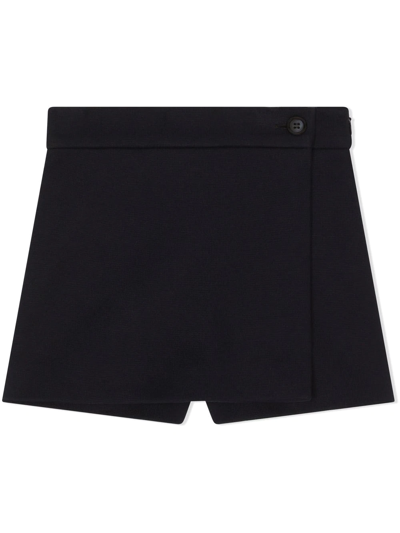 Shop Dolce & Gabbana Logo-patch Cotton Shorts In Black