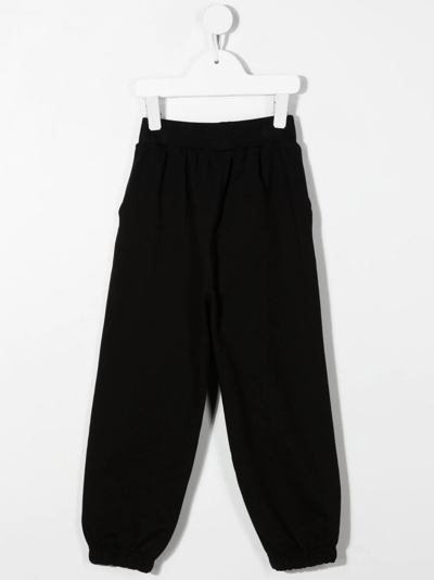 Chiara Ferragni Eye-embroidery Tapered Trousers In Black