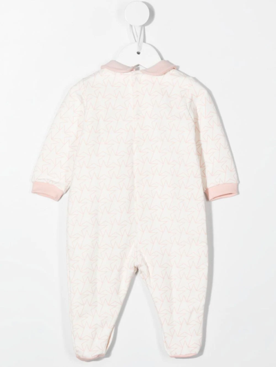 Shop Golden Goose Star-print Babygrow Set In Pink