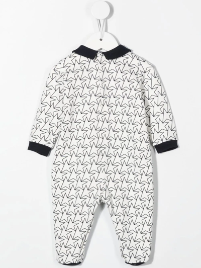 Shop Golden Goose Star-print Babygrow Set In White