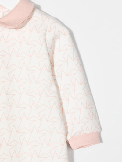 Golden Goose Star-print Babygrow Set In Pink