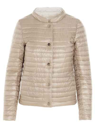 Shop Herno Reversible Ultralight Puffer Jacket In White