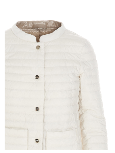 Shop Herno Reversible Ultralight Puffer Jacket In White
