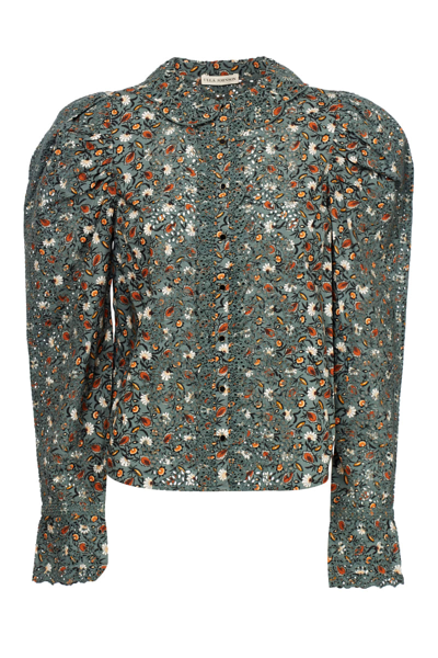 Shop Ulla Johnson Sage Fantasy Shirt In Green