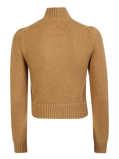 Shop Burberry Sweater In Brown