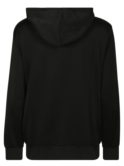 Alexander Mcqueen Logo-print Long-sleeved Hoodie In Black