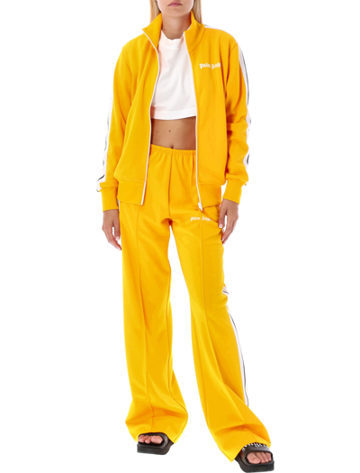 Shop Palm Angels Classic Track Jacket In Yellow