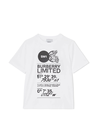 Shop Burberry Joel Tee In White