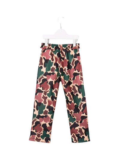 Shop Palm Angels Track Pant Aop Camu In Military Beige
