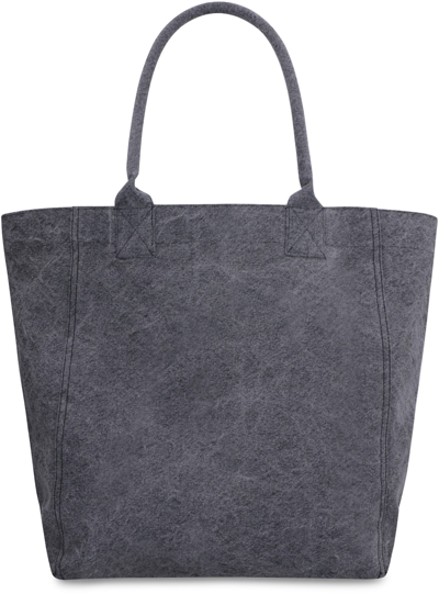 Shop Isabel Marant Yenky Canvas Tote Bag In Grey