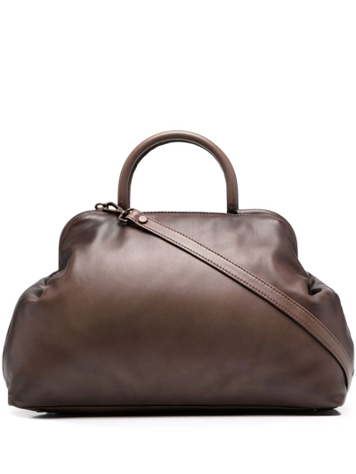 Officine Creative Helmet 35 Tote Bag In Brown